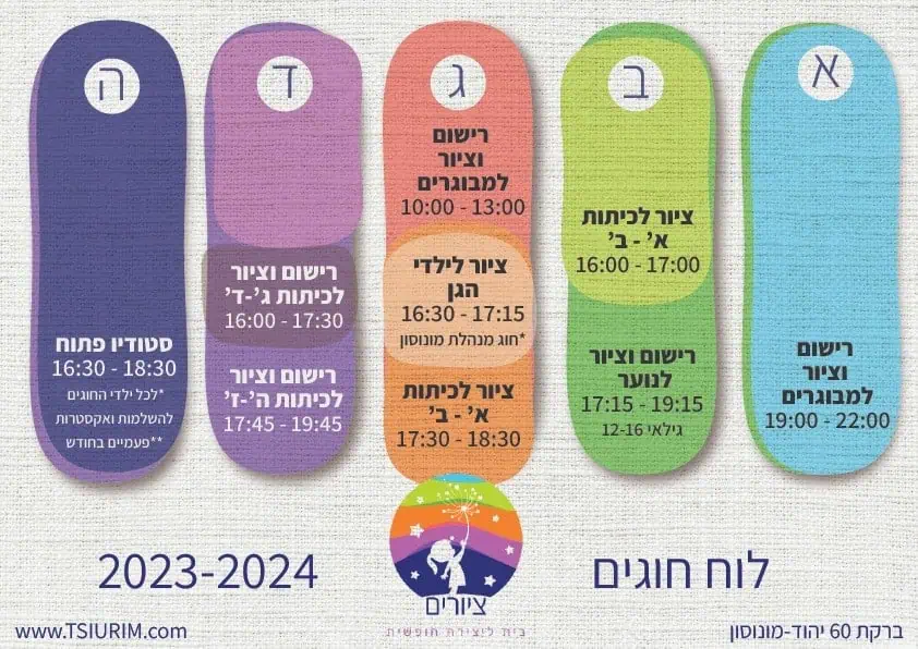 ציורים בית ליצירה חופשית. צילום באדיבות המקום