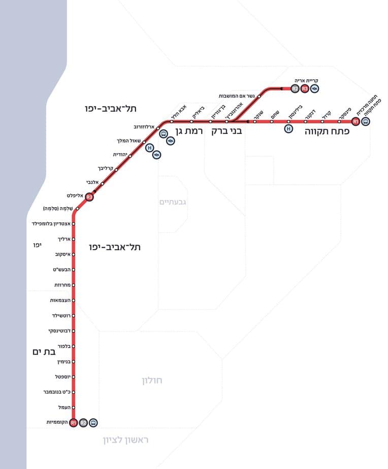 הנה באה הרכבת – בשישי הקו האדום של הרכבת הקלה נפתח | אונו News