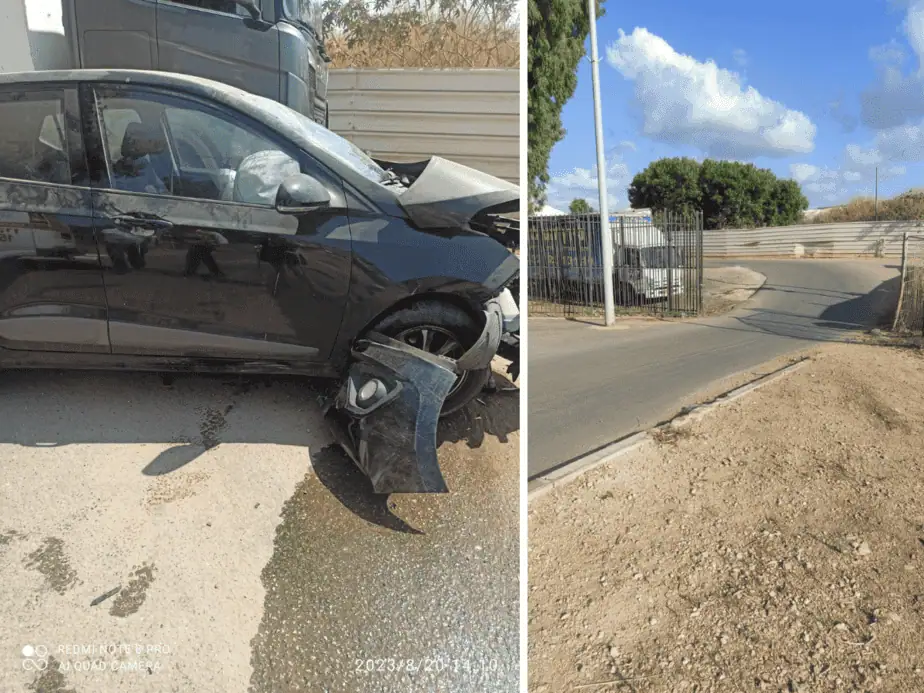איזור החנייה מאחורי רחוב סיניבמתחם סחל"ב באור יהודה