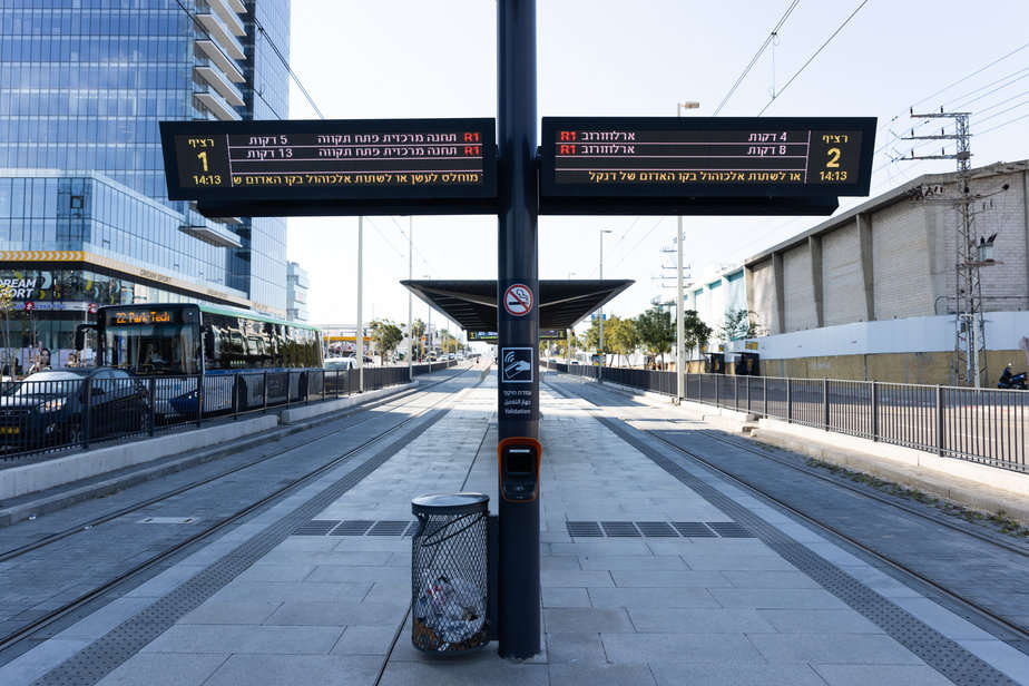 הרכבת הקלה. צילום: נת”ע