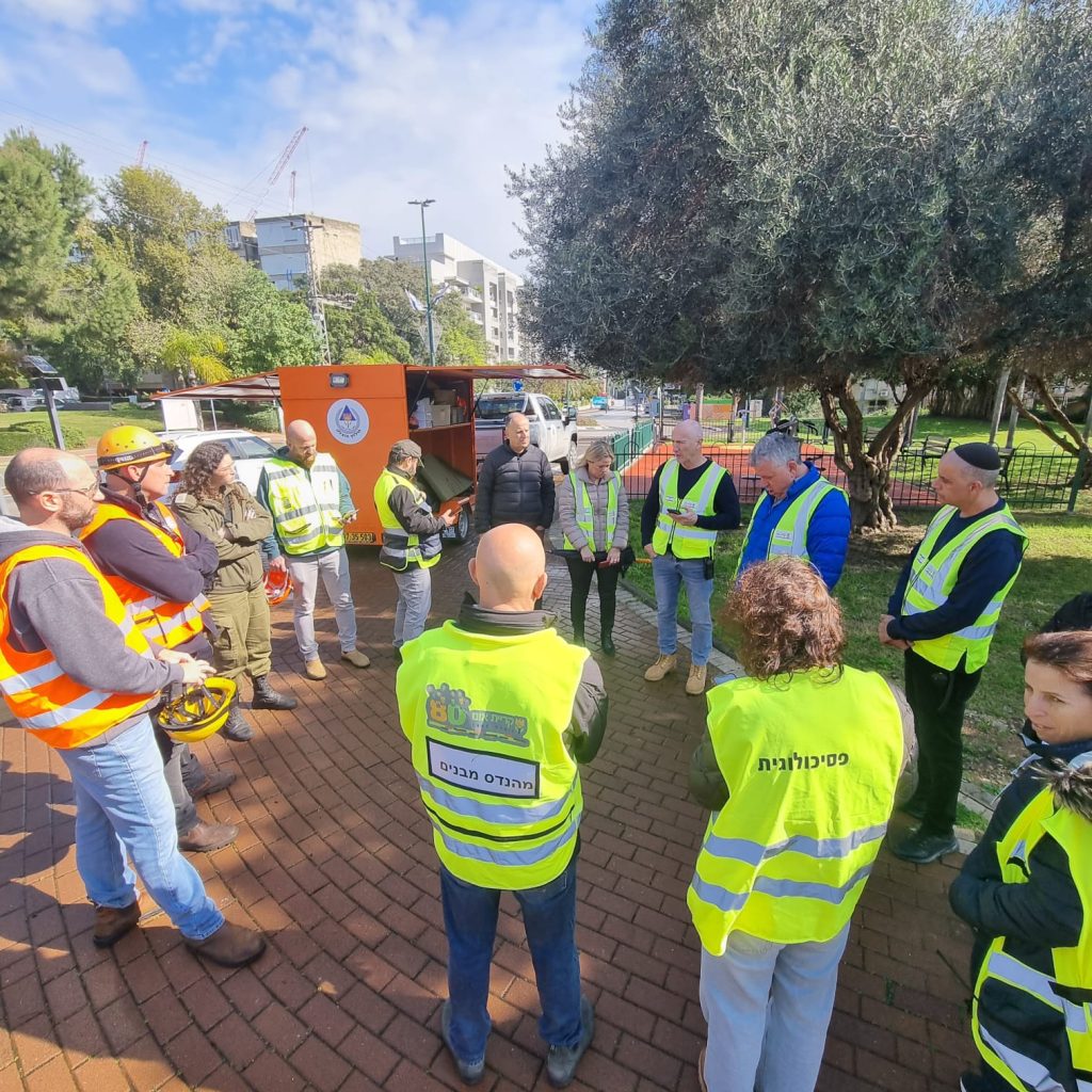 תרגיל חירום בקריית אונו. צילום: ישראל פנחסוב