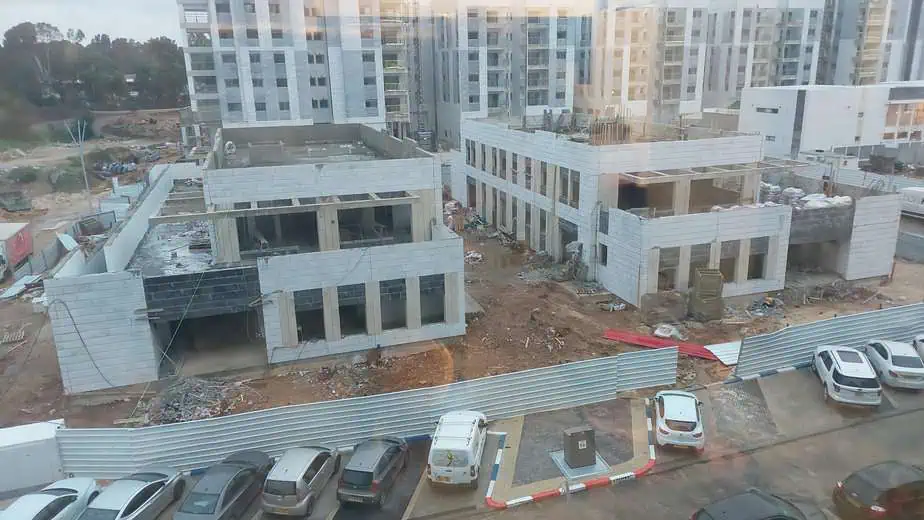 המעון שנמצא בשלבי בנייה. צילום באדיבות התושבים.