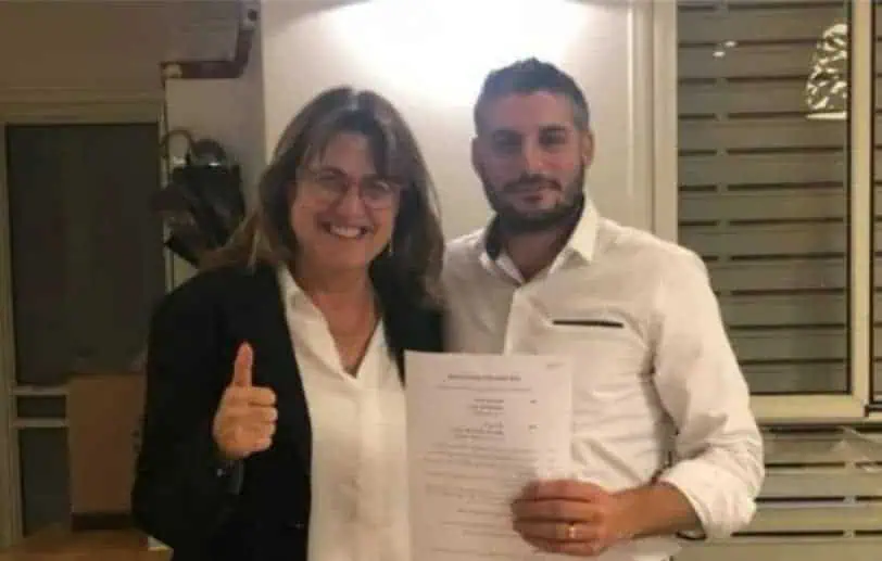 יעלה מקליס ושימי בונפיל. יעלה מקליס ושימי בונפיל. צילום באדיבות מטה הבחירות של יעלה מקליס בחירות 2018