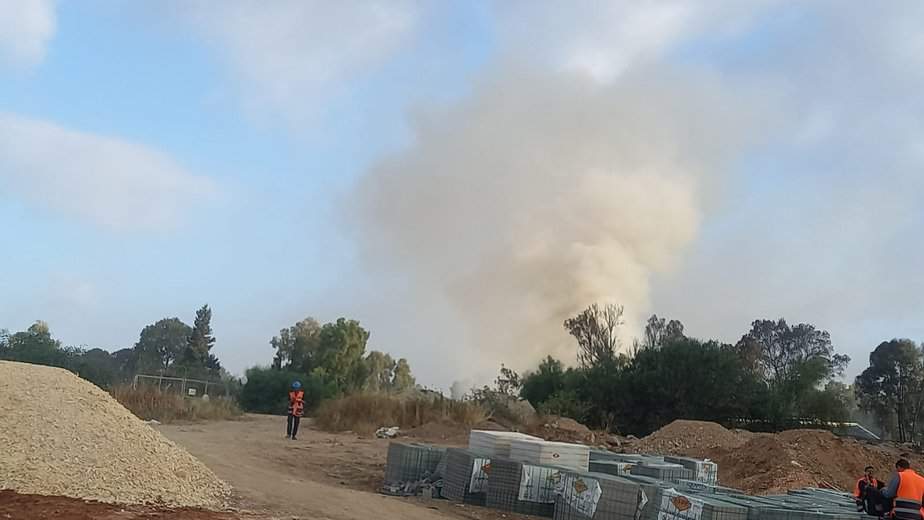 השריפה בבסיס תל השומר צילום כפיר אבישר, המשרד להגנת הסביבה
