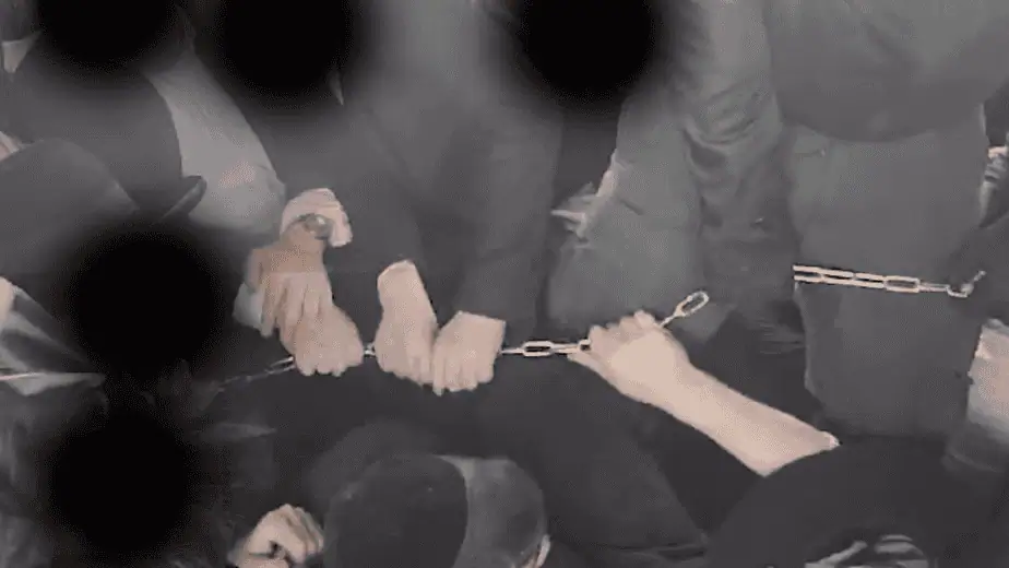 חסימת כביש 4 ע"י חרדים לפני כחודש | צילום: באדיבות משטרת ישראל