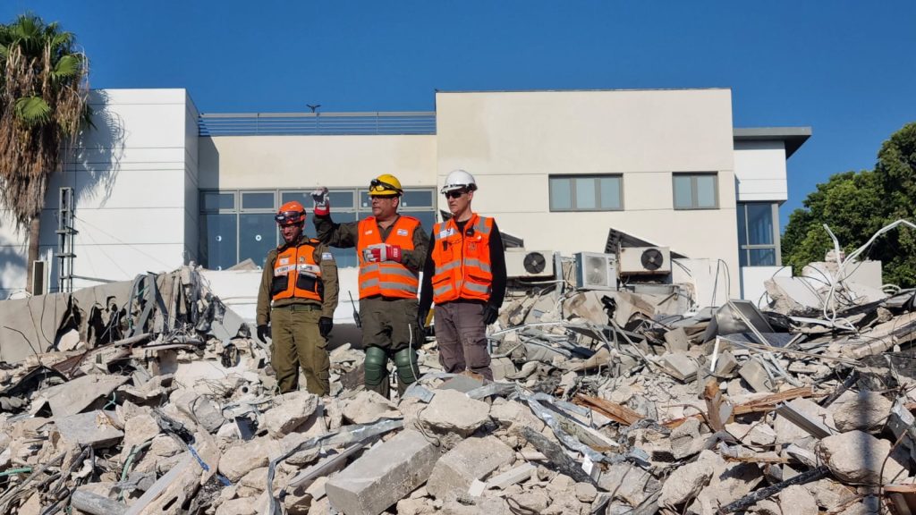 תרגיל פיקוד העורף בבקעת אונו. צילום: דובר צה”ל