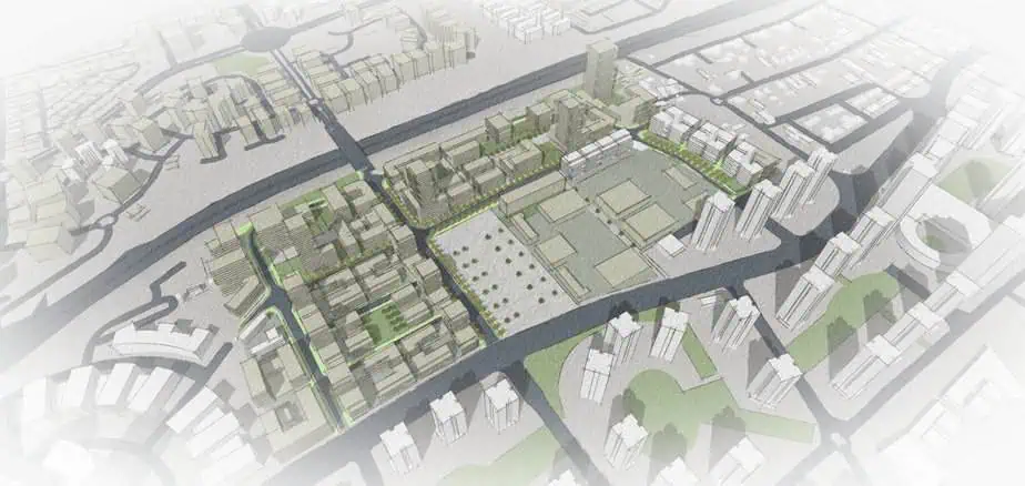 שכונת לב הבקעה בגני תקווה. הדמיה: משרד האדריכלים נעמה מליס