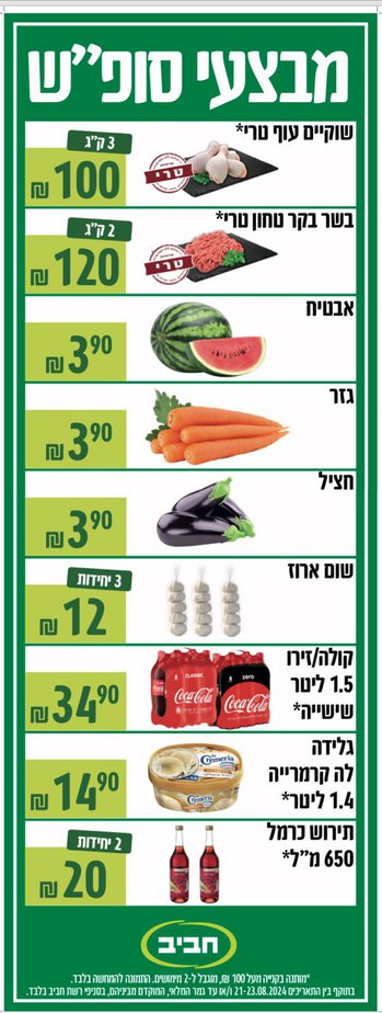 מבצעי חביב 21.8-23.8.2024