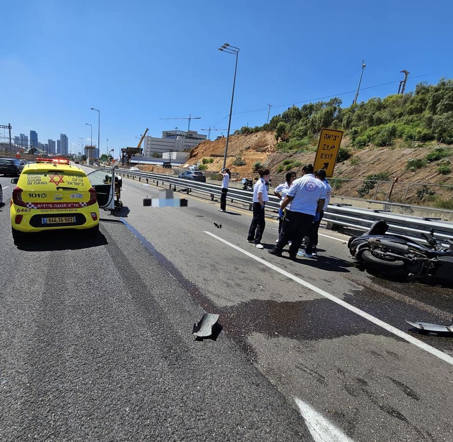 מזירת התאונה הקטלנית. צילום: תיעוד מבצעי מד"א