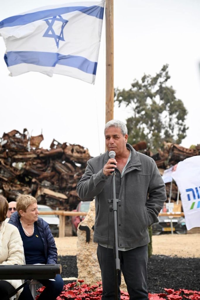 יהודה יהושוע, אביו של רס”ן עידו יהושוע ז”ל. צילום: ידידה גוטין