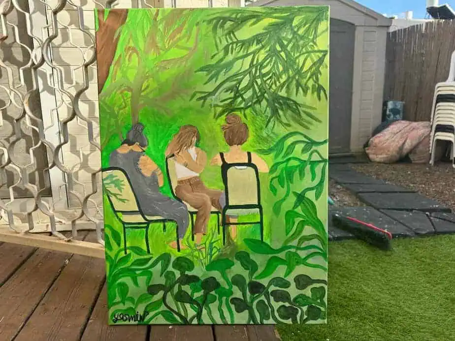 ‘יוצרים תקווה’. תמונתה של יסמין מסטיי שורדת נובה. צילום: דוברות עיריית גני תקווה