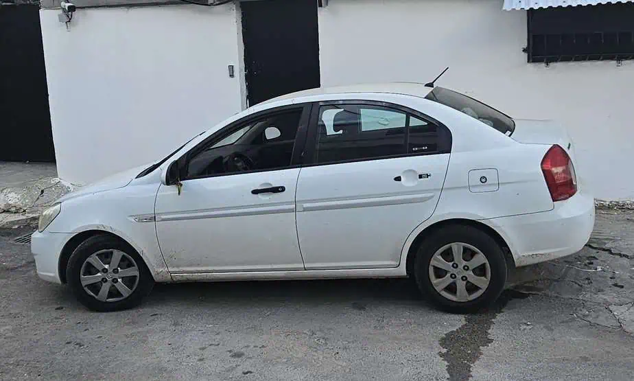 תיעוד הרכב שנגנב. צילום: דוברות המשטרה
