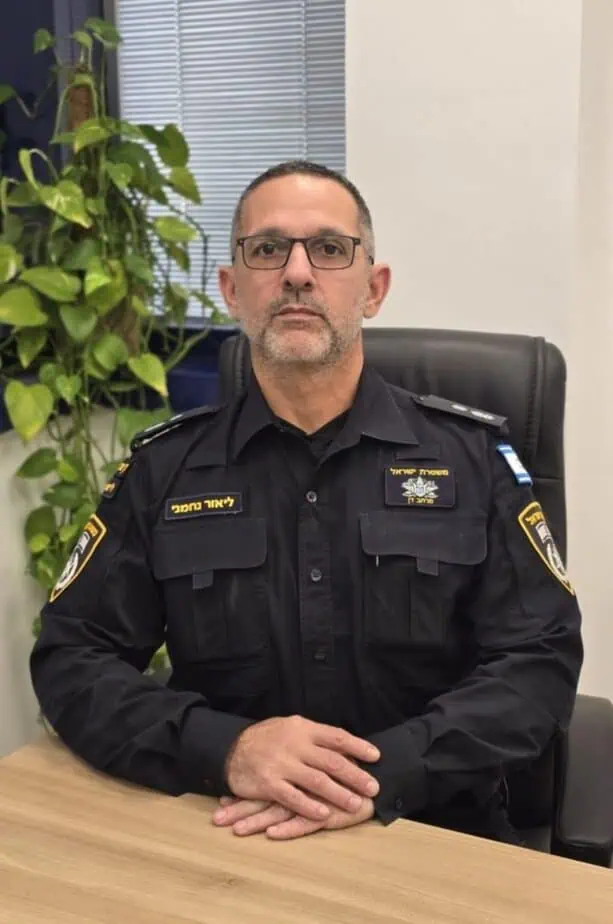 סנ"צ ליאור נחמני, ק' אגף המבצעים של מרחב דן. צילום: דוברות המשטרה