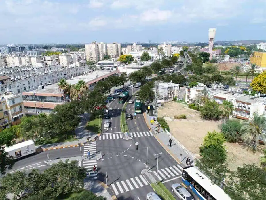 מהיר לעיר אור יהודה. הדמיה נתיבי איילון