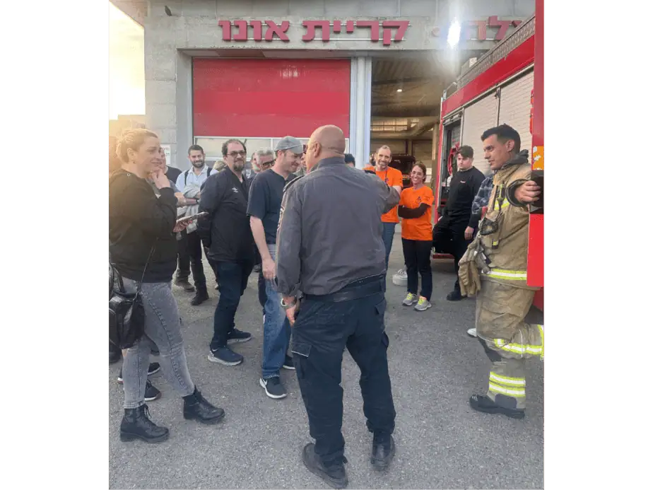 יחידת סער ויחידת הכוננות בקריית אונו בהשתלמות. צילום: דוברות עיריית קריית אונו