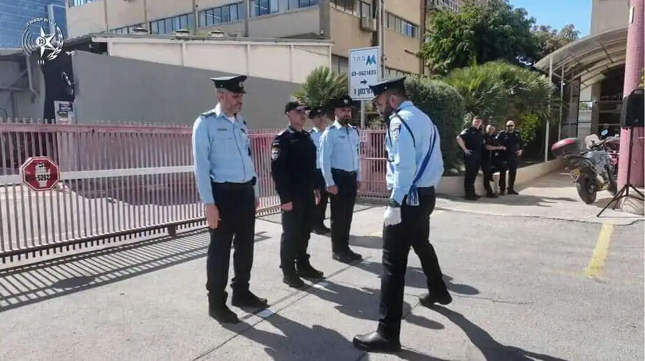 טקס מינוי מפקד מרחב דן ניצב משנה אלעד קליין . צילום: דוברות המשטרה