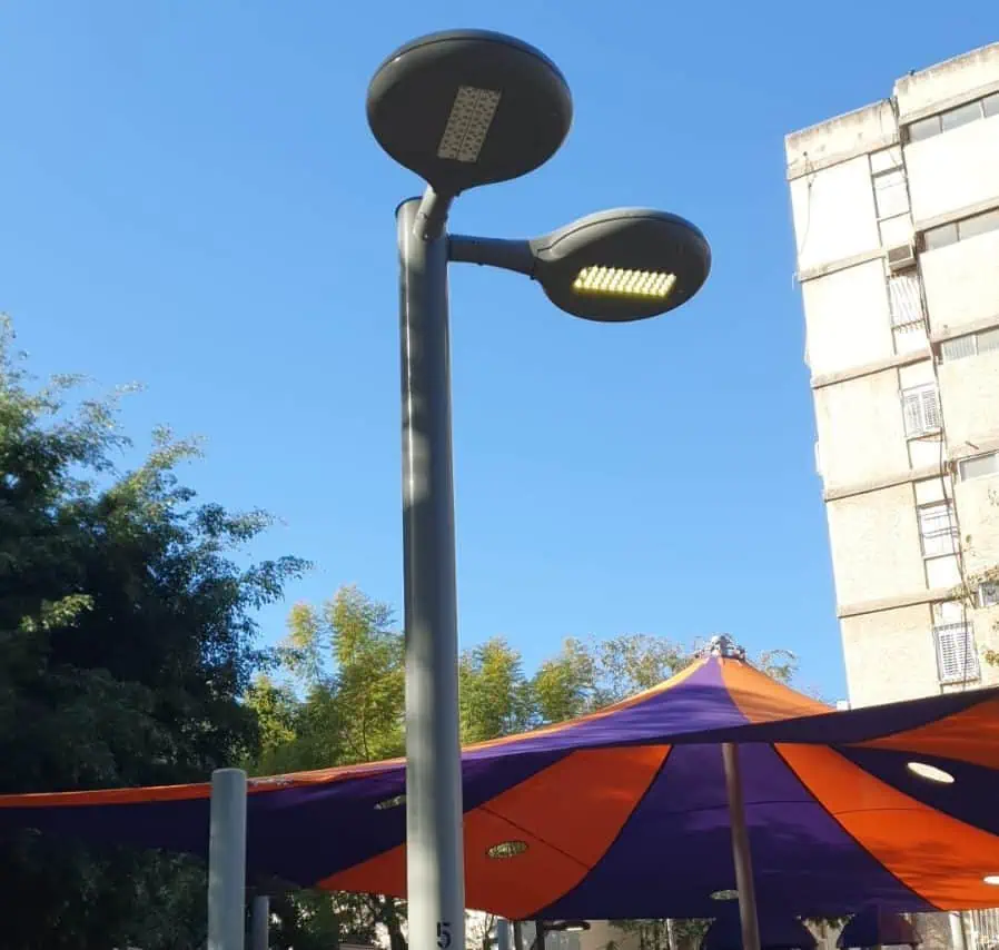 תאורת לד בגני תקווה. צילום: דוברות עיריית גני תקווה