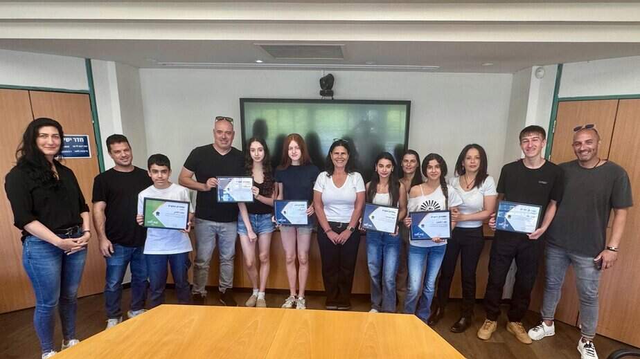 נבחרת הספורטאים הצעירים של גני תקווה. צילום: דוברות עיריית גני תקווה
