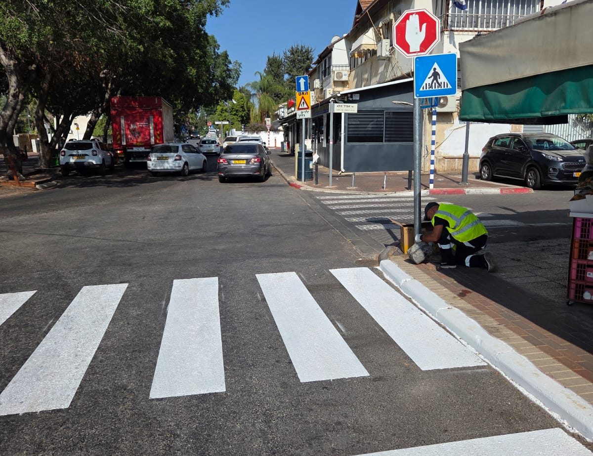 שינויים בהסדרי התנועה בצומת לוס אנג'לס-מרזוק ועזר קריית אונו. צילום: דוברות עיריית קריית אונו