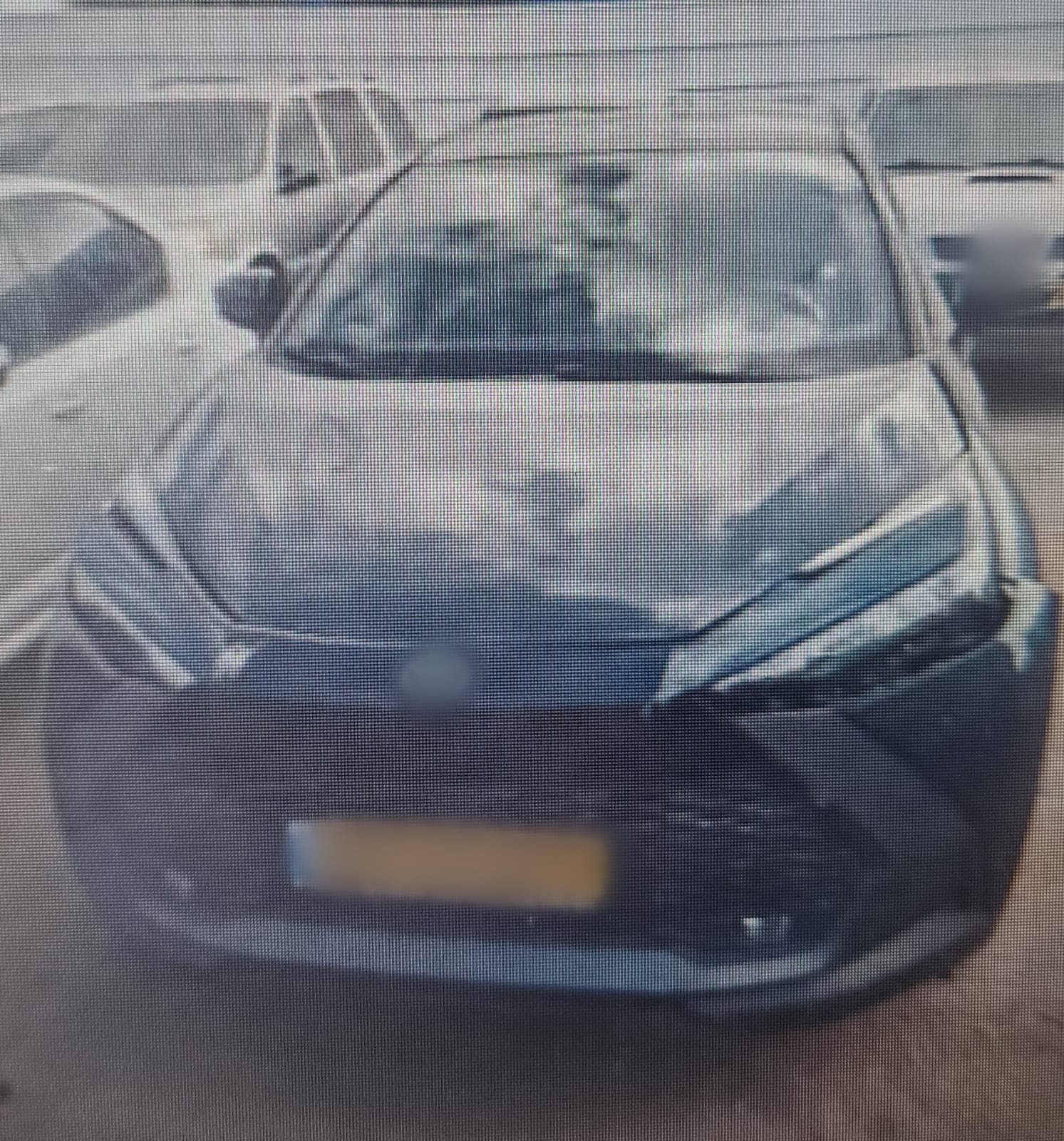 הרכב שנגנב. צילום: דוברות המשטרה