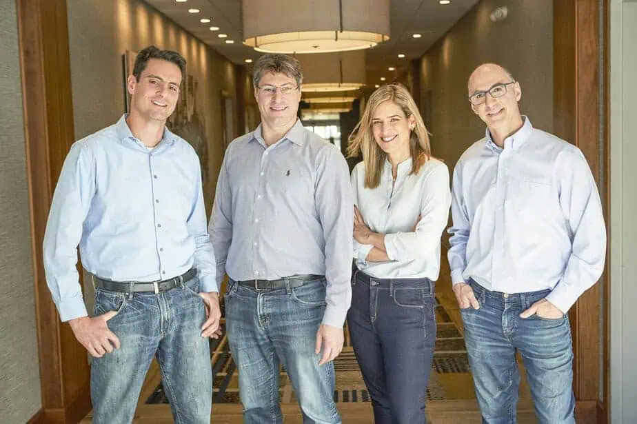 מייסדי סאנביט. מימין: פרופ׳ תמיר חזן, אורנית מיזל, טל ריזנפלד וארד לברטוב. צילום: Sunbit