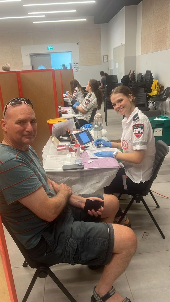 מבצע תרומות דם מיוחד בגני תקווה. צילום: דוברות עיריית גני תקווה