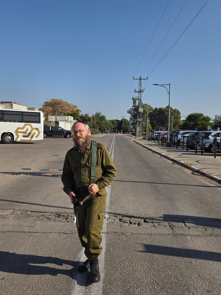 הרב גרשון שנור בטור אישי. צילום באדיבות המצולם