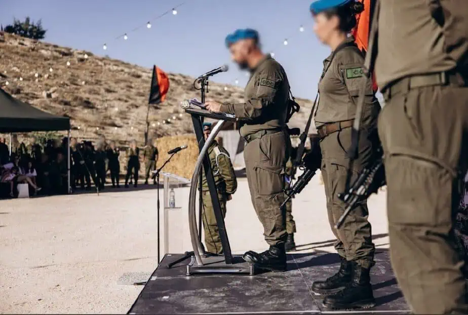 מג"דית קני ראשונה מקריית אונו בחיל התותחנים. תילום: דובר צה"ל