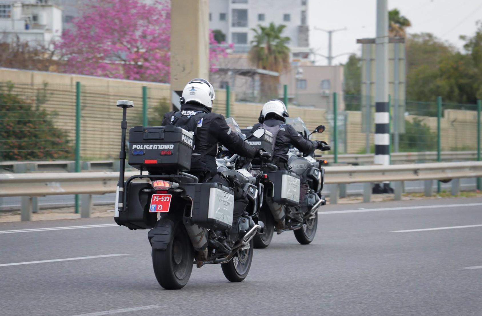 הערכות המשטרה להפגנות בכביש 4. צילום: דוברות המשטרה