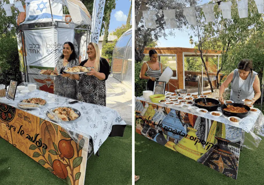 עובדות עיריית קריית אונו בשליחות קולינרית למען החיילים. צילום עיריית קריית אונו