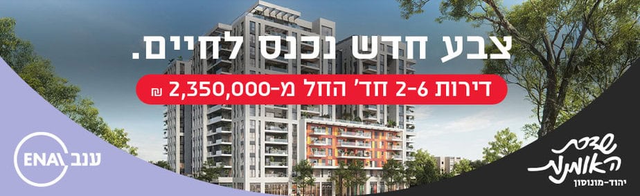 ענב נדלן שדרת האומנים יהוד באנר רוחבי