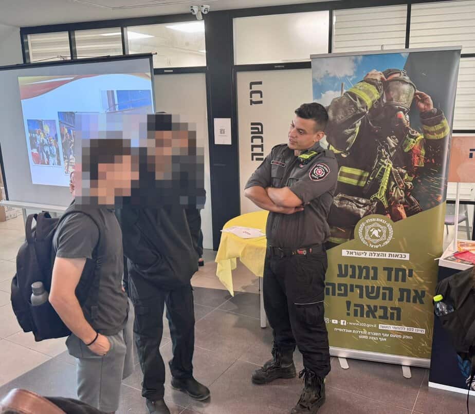 הפנינג התנדבות בתיכון מיתר. צילום: דוברות עיריית גני תקווה