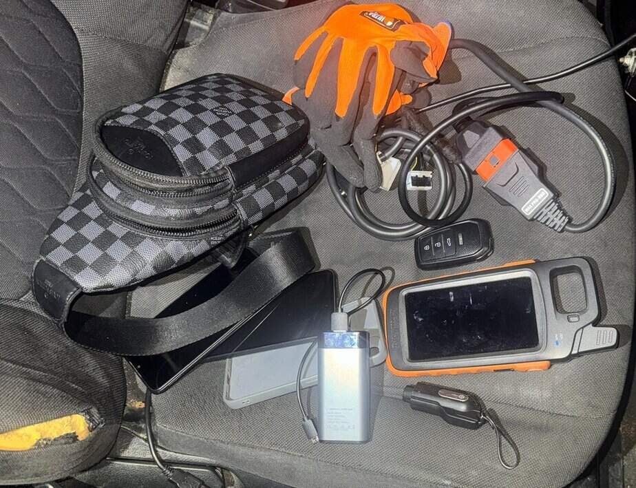 הציוד שנתפס. קרדיט: דוברות המשטרה.