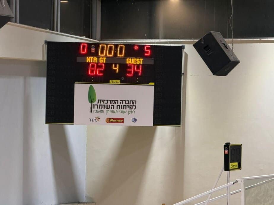 קבוצת נערים ב' לאומית מכבי ת"א גני תקווה העפילה לשלב שמינית הגמר בגביע המדינה. צילום: אונו ניוז