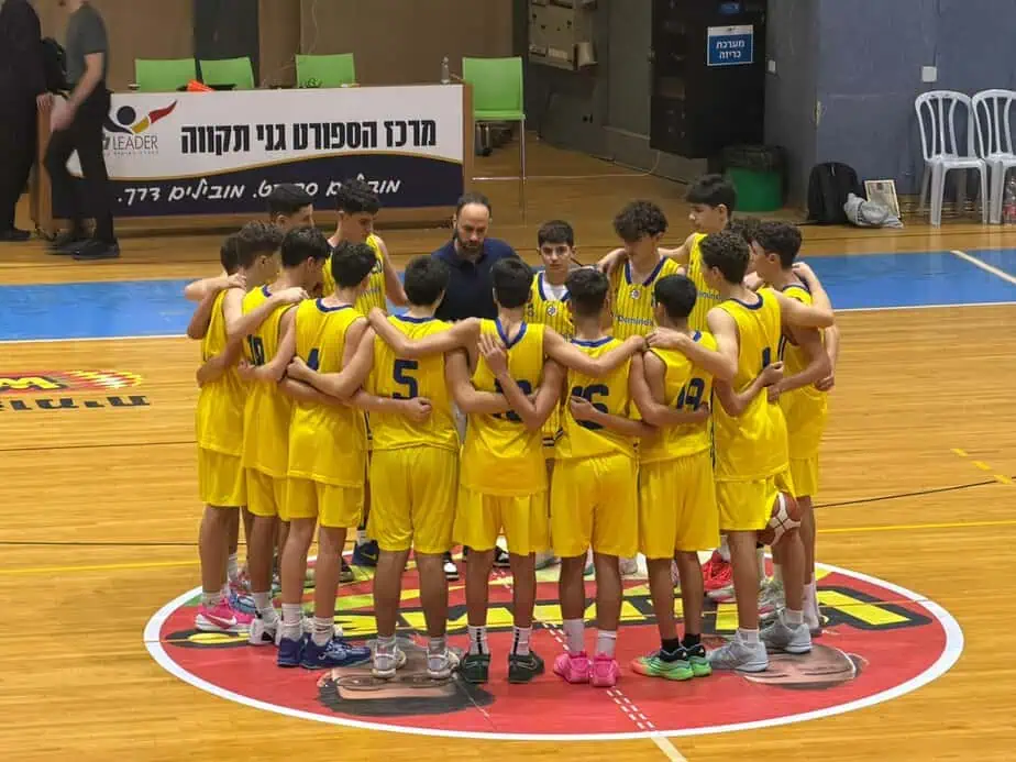 קבוצת נערים ב' לאומית העפילה לשלב שמינית הגמר בגביע המדינה. צילום: אונו ניוז