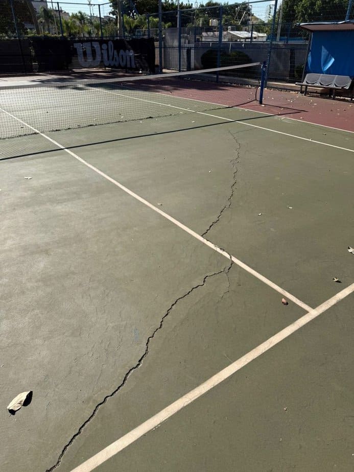 מגרש הטניס באור יהודה. צילום פרטי