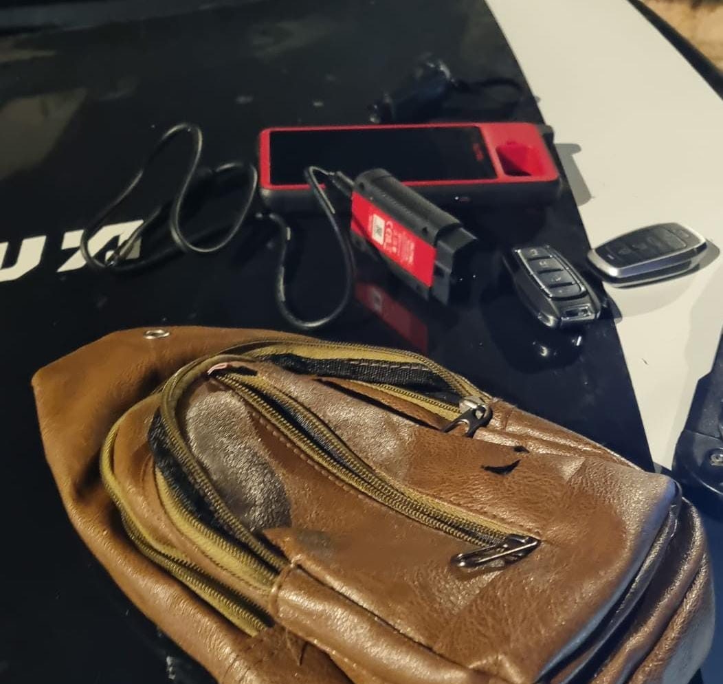 שב"ח נתפס בשכונת נווה סביון באור יהודה. צילום: דוברות המשטרה