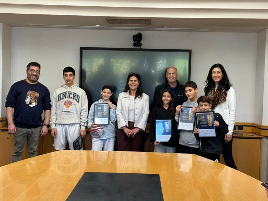 מצטייני הזירה הספורטיבית. צילום: דוברות עיריית גני תקווה