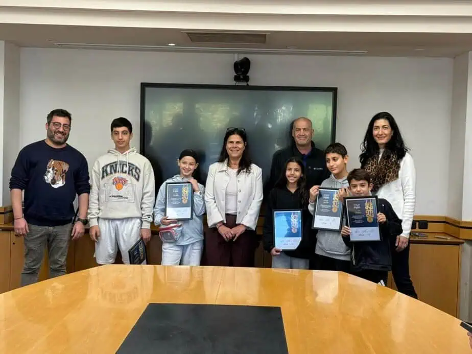 מצטייני הזירה הספורטיבית. צילום: דוברות עיריית גני תקווה