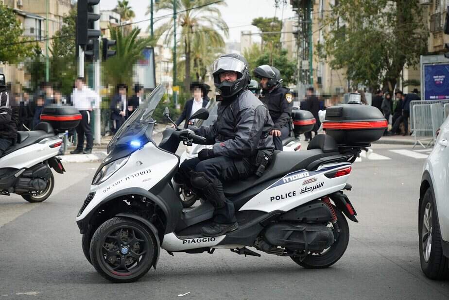 משטרץ ישראל נערכת להפגנה. צילום: דוברות משטרה