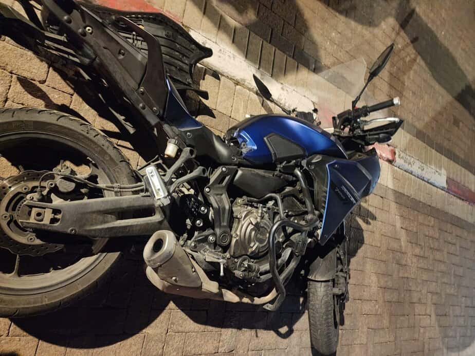 הקטנוע מסביון. צילום: דוברות המשטרה