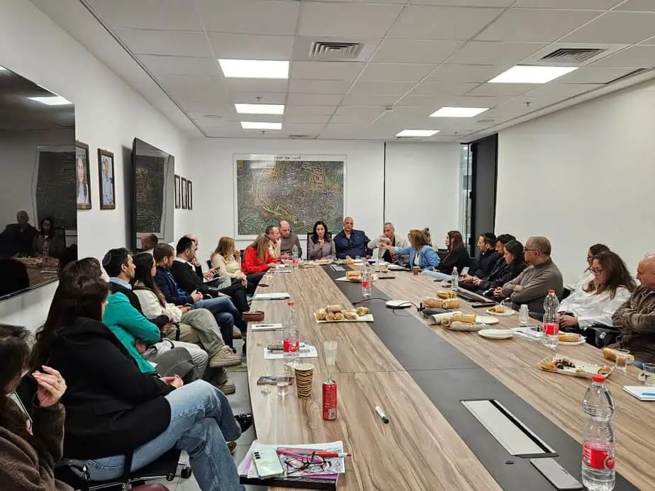 מפגש הנהלה אור יהודה.  דוברות עיריית אור יהודה