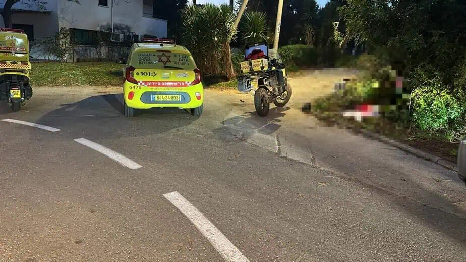 תאונה בסביון. צילום: תיעוד מבצעי מד"א