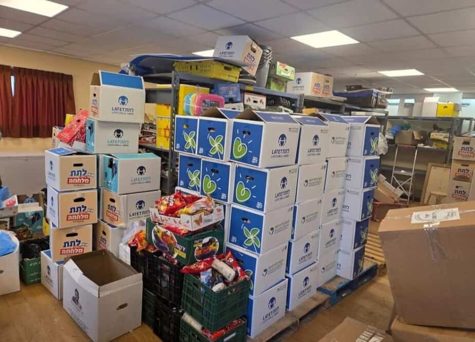 מחסן המזון. צילום: המחלקה להתנדבות - עיריית קריית אונו