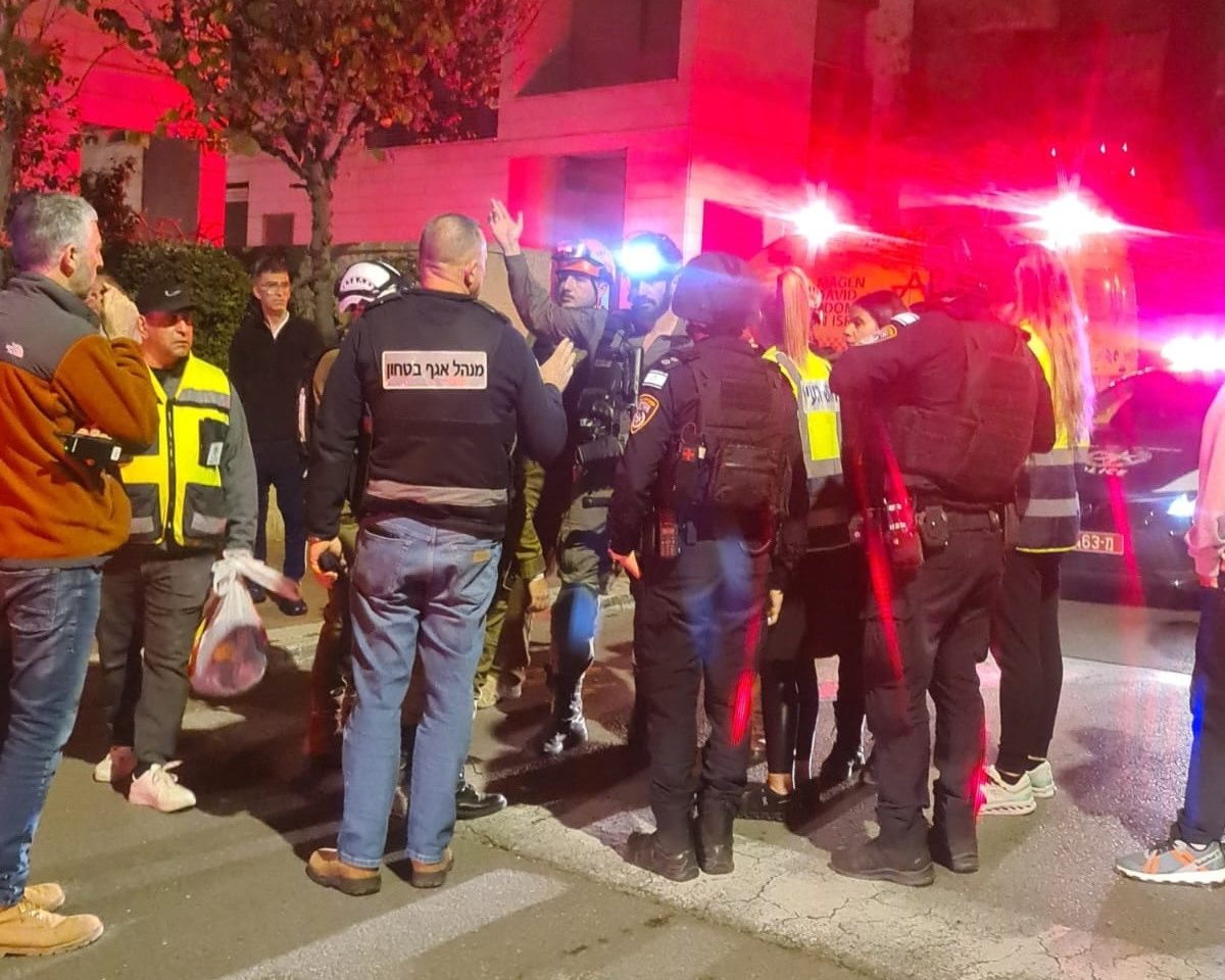 זירת הנפילה בקריית אונו. צילום: עיריית קריית אונו