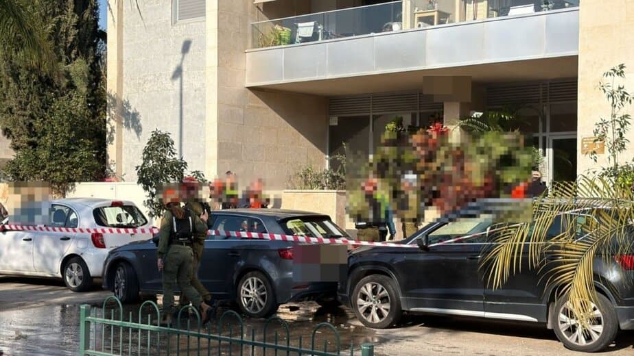 רסיס בבקעת אונו. צילום: אונו ניוז