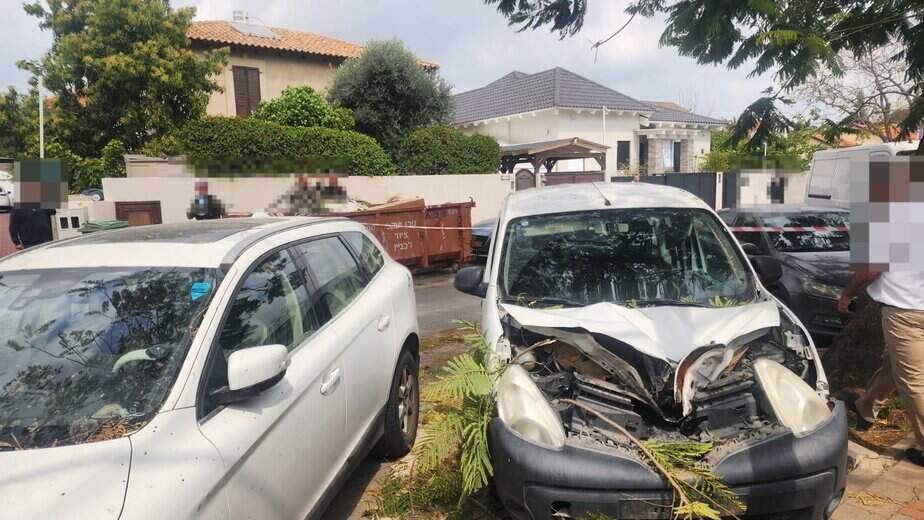 רסיס נפל בגני תקווה. צילום מתוך קבוצת עדכוני רה"ע גני תקווה