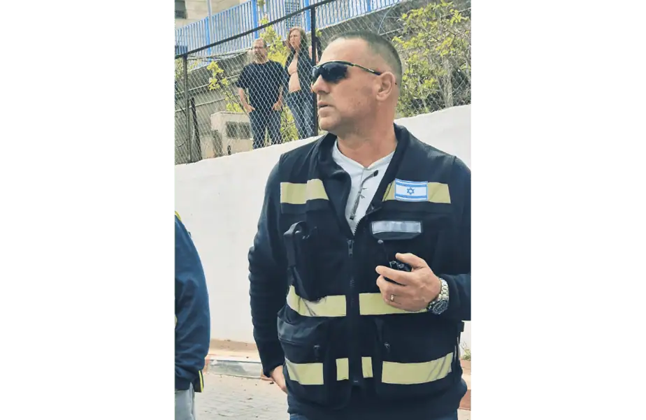 רועי ולפיש מנהל אגף הביטחון והפיקוח בקריית אונו. צילום: דוברות עיריית קריית אונו