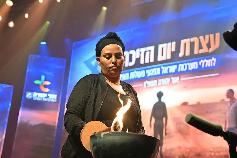 עצרת הזיכרון המרכזית באור יהודה. צילום: סטודיו ישראל