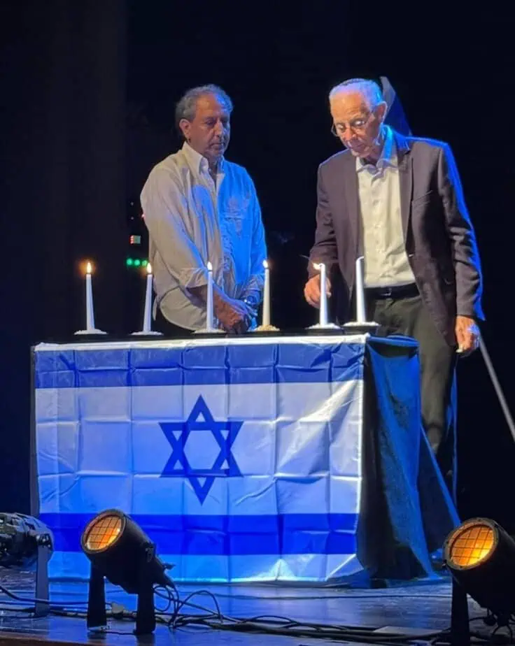 טקס המרכזי בגבעת שמואל לציון יום הזיכרון לשואה ולגבורה. צילום: עיריית גבעת שמואל